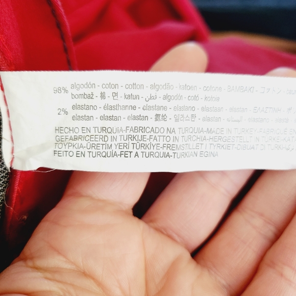 ZARA burgundy skinny fit pants - Picture 7 of 7